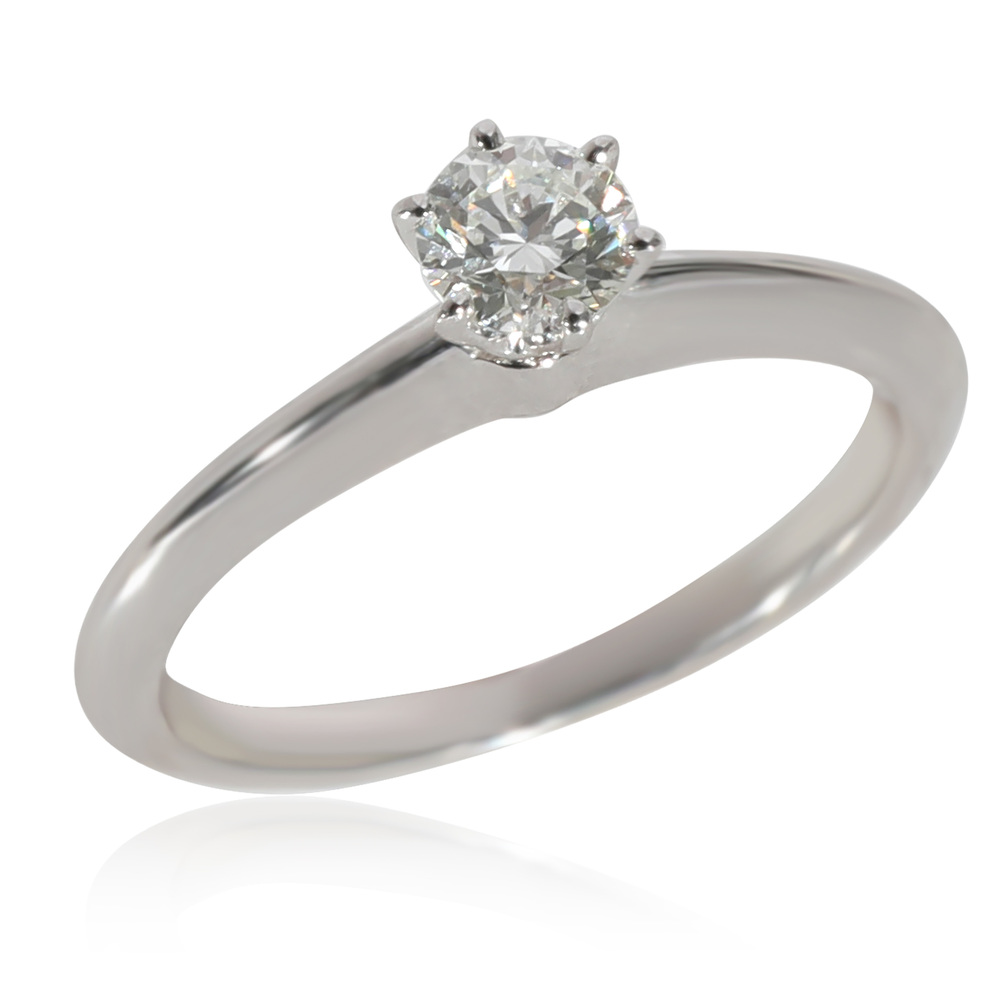 Tiffany & Co. Solitaire Diamond Engagement Ring in Platinum I VS1 0.26 CT - Picture 3 of 5